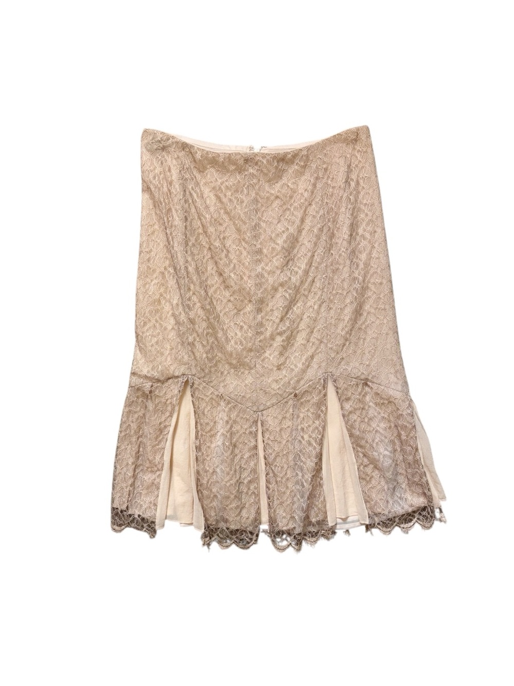 Vintage Y2K Lace Silk Midi Skirt Fairy Romantic Ethereal 2